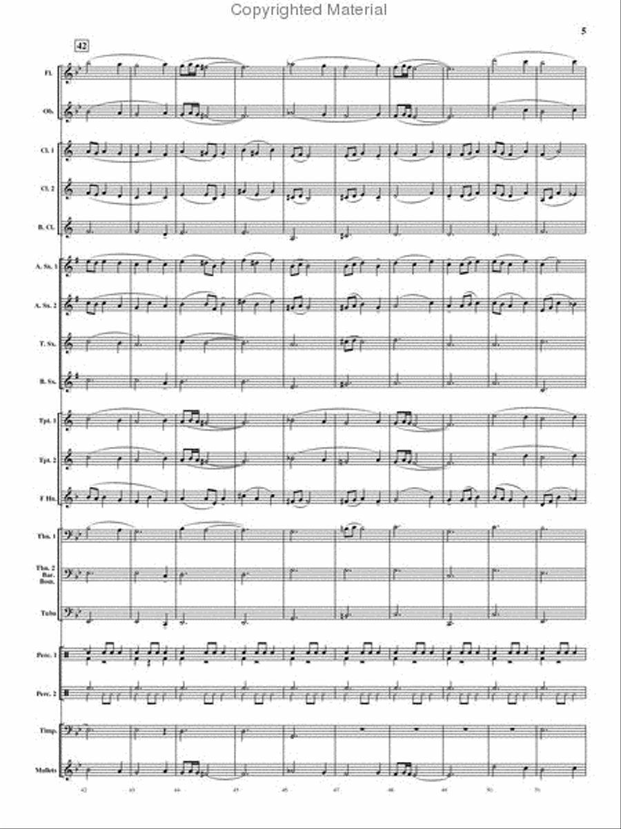 Viva Espania Concert Band scores gallery preview page 6