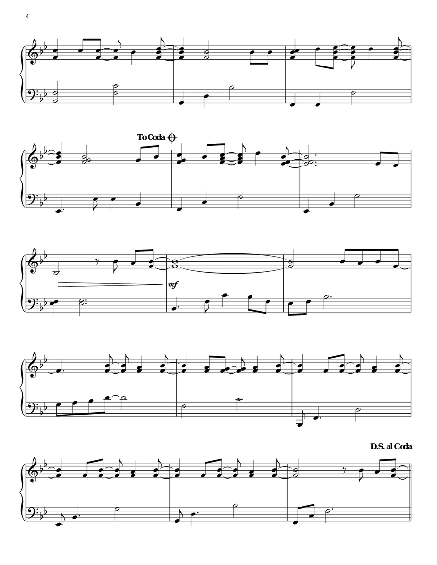 Who Am I Who Am I Piano Solo scores gallery preview page 4