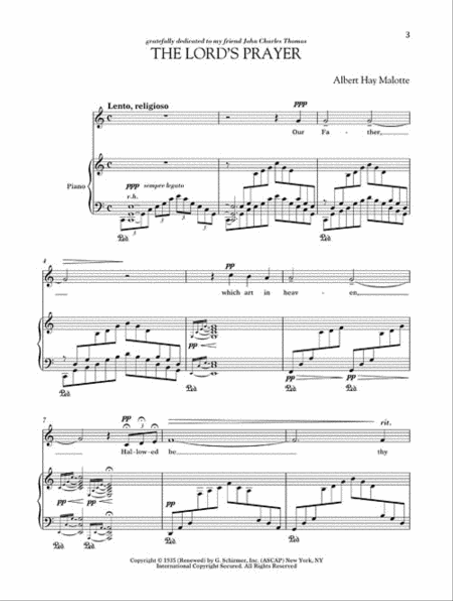 Sing The Lord's Prayer with Orchestra - Medium Voice Medium Voice scores gallery preview page 4
