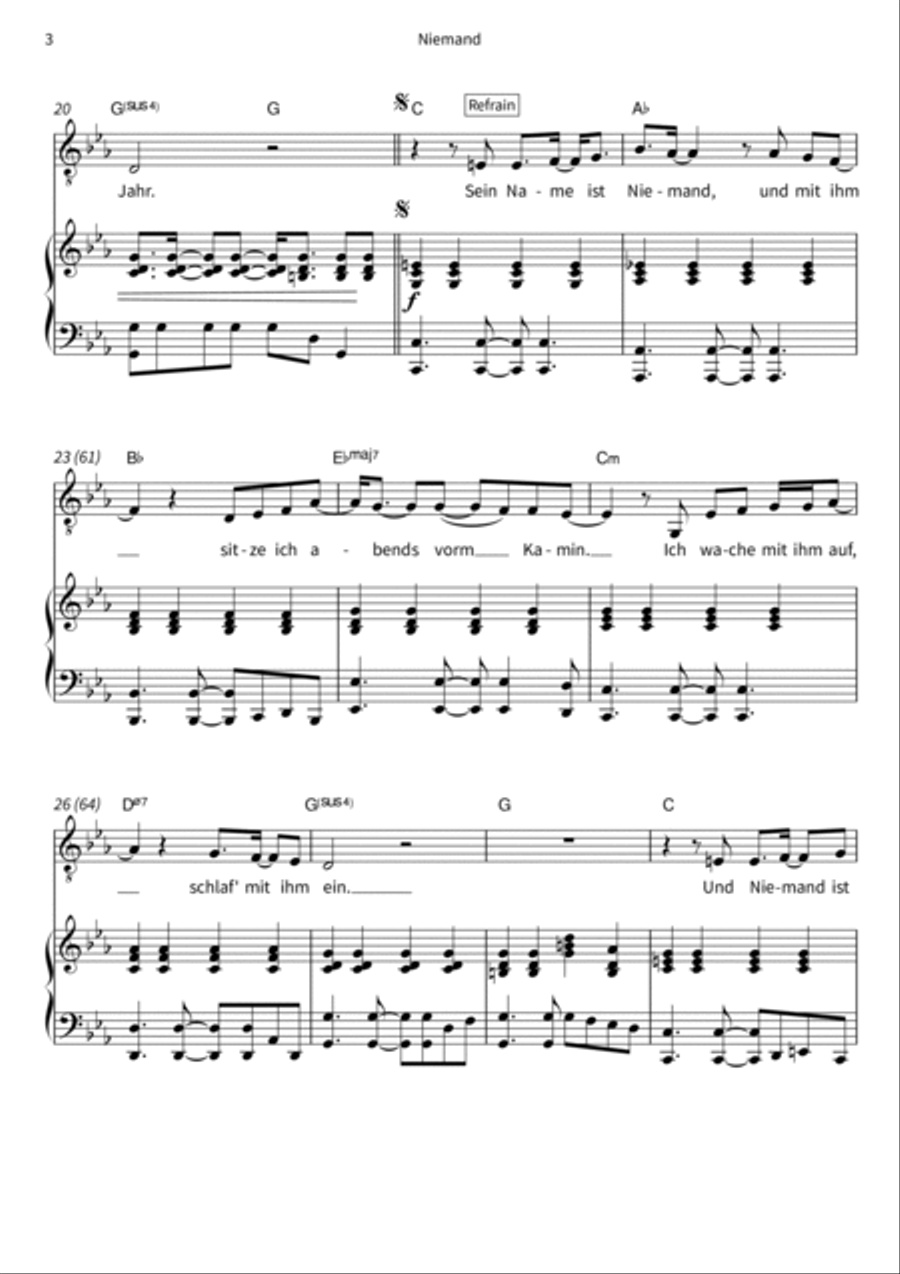 Niemand Voice Solo scores gallery preview page 5