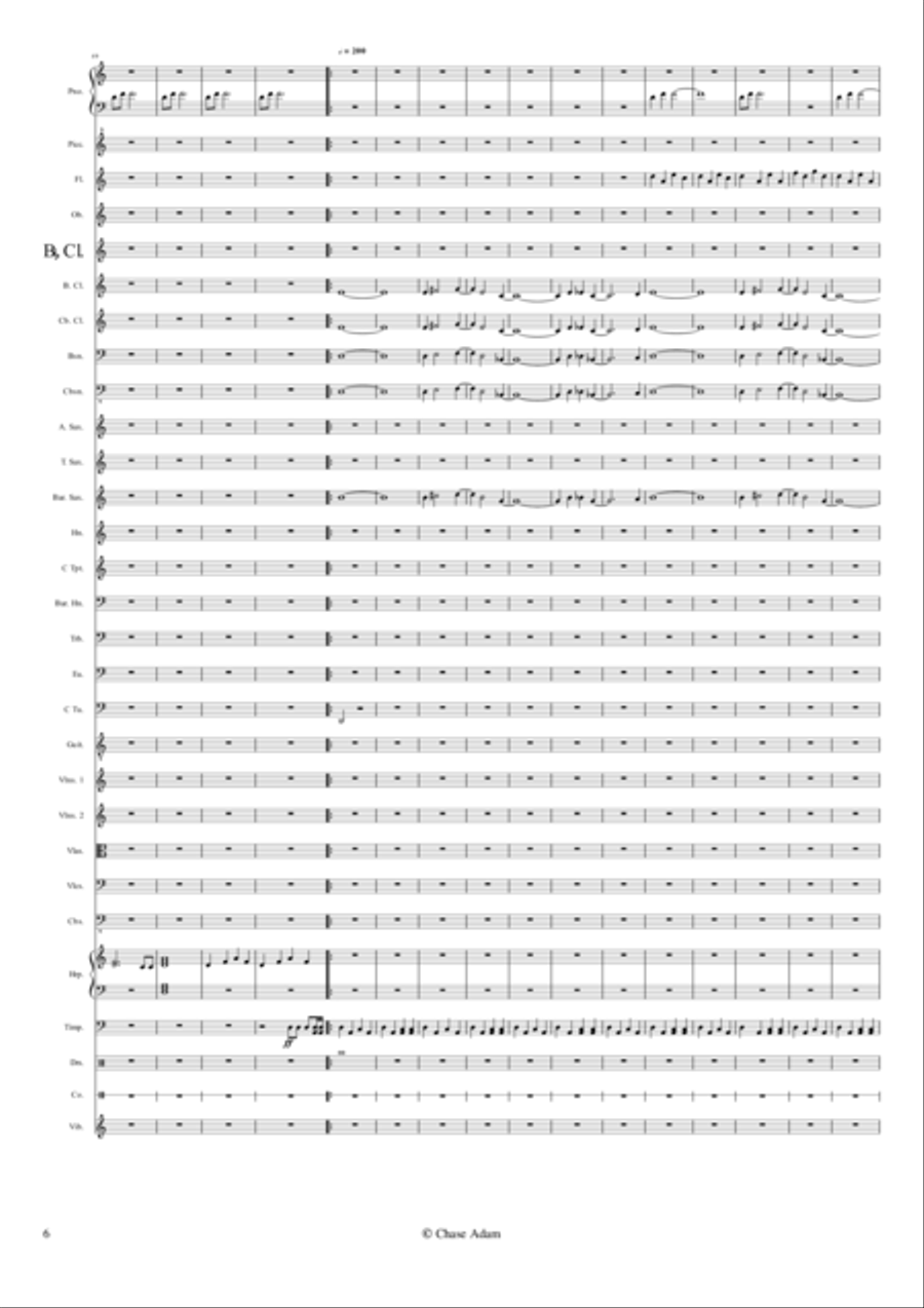 In the Death of Time In the Death of Time Concert Band scores gallery preview page 6