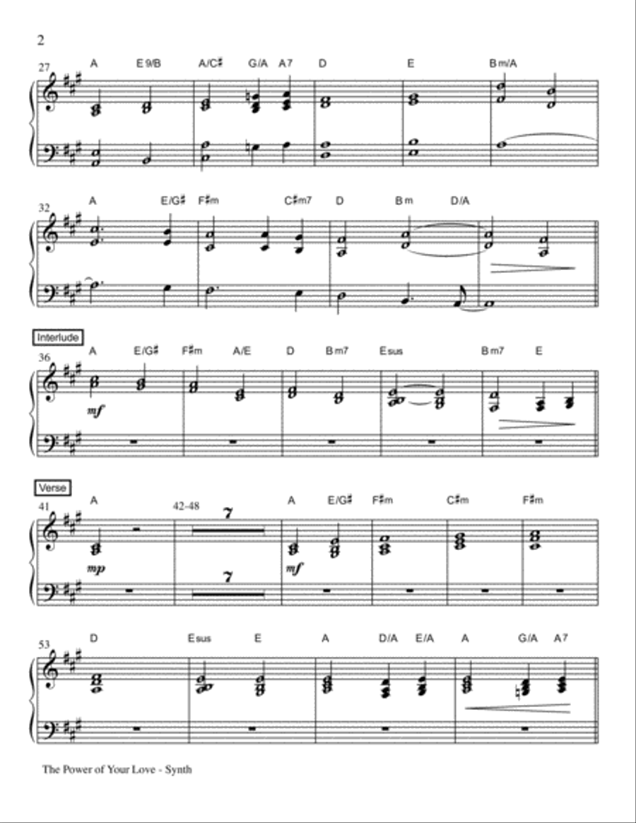 The Power of Your Love The Power of Your Love Set of Parts scores gallery preview page 6