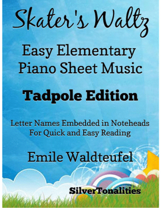 Book cover for Skater's Waltz Easy Elementary Piano Sheet Music 2nd Edition