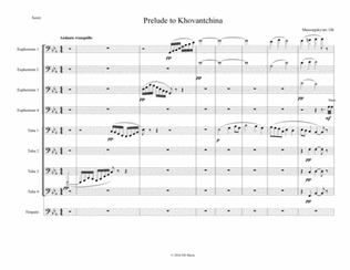 Prelude to Khovantchina for tuba ensemble and timpani