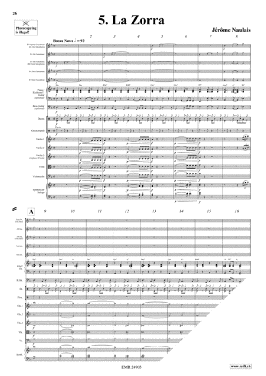 Play With Your Band Volume 3 Saxophone Quintet scores gallery preview page 8