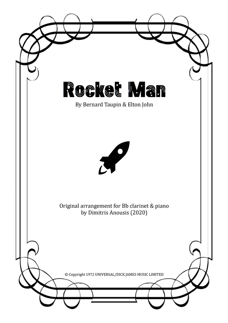 Rocket Man (i Think It's Gonna Be A Long Long Time) Clarinet Solo scores gallery preview page 1