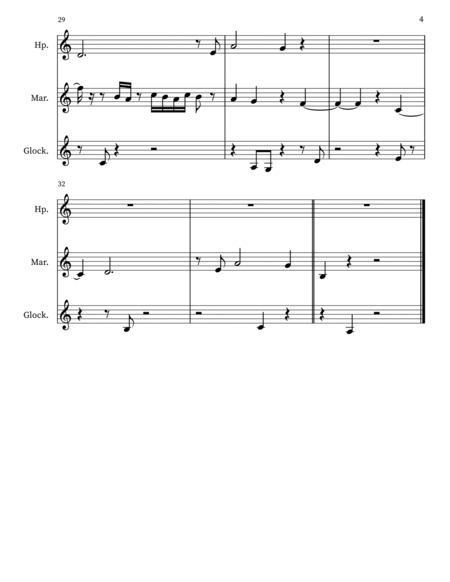 Z 57 for Harp, Marimba, Glockenspiel