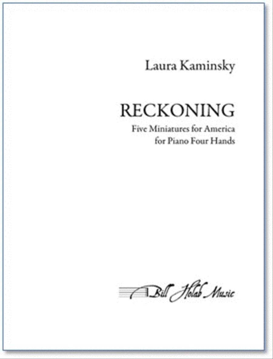 Reckoning Piano Duet scores gallery preview page 1