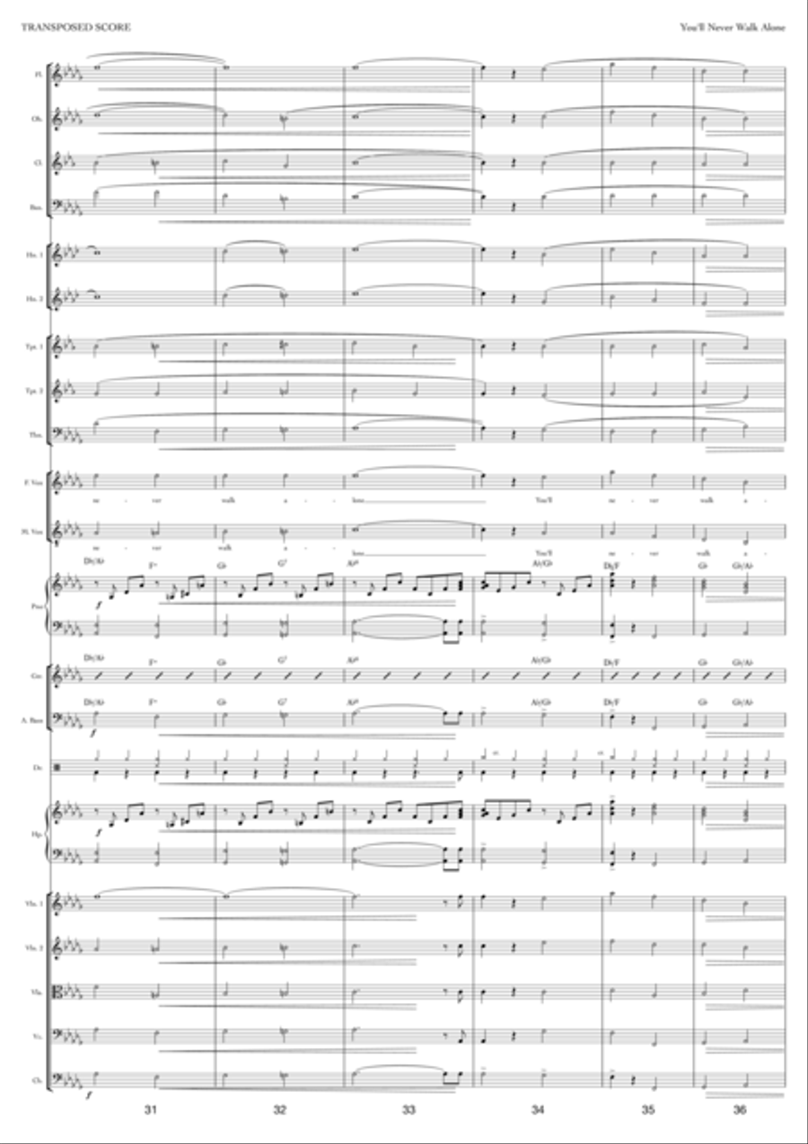 You'll Never Walk Alone You'll Never Walk Alone Full Orchestra scores gallery preview page 6