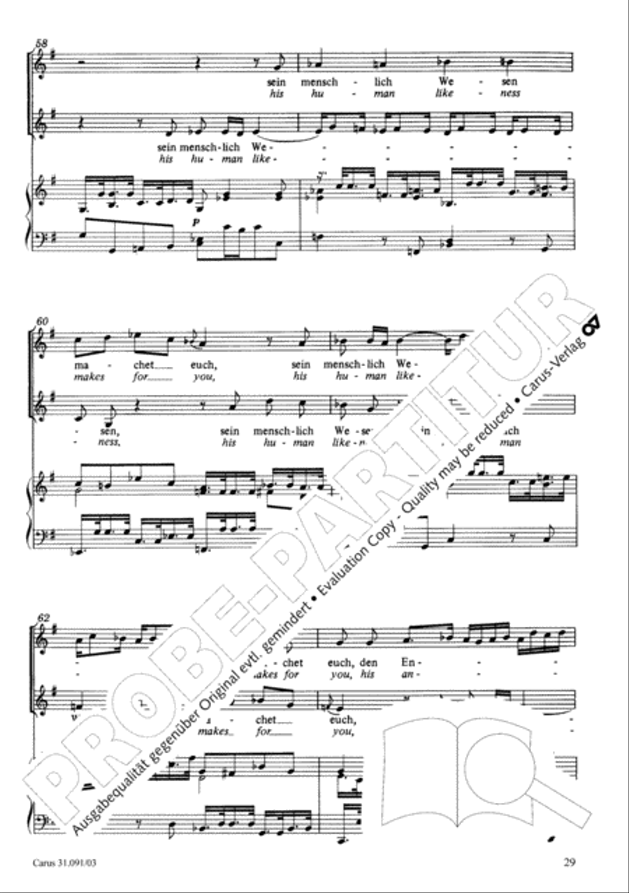 All praise to you, Lord Jesus Christ (Gelobet seist du, Jesu Christ) 4-Part scores gallery preview page 30
