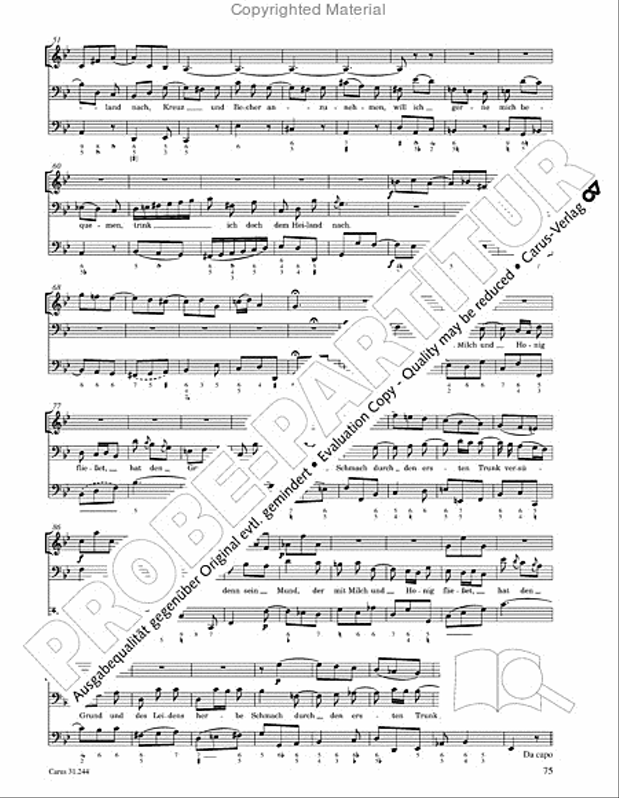 St. Matthew Passion (Matthaus-Passion) 4-Part scores gallery preview page 77
