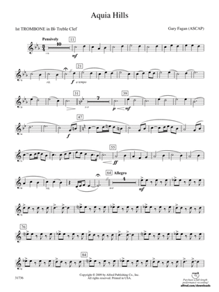 Aquia Hills: (wp) 1st B-flat Trombone T.C.