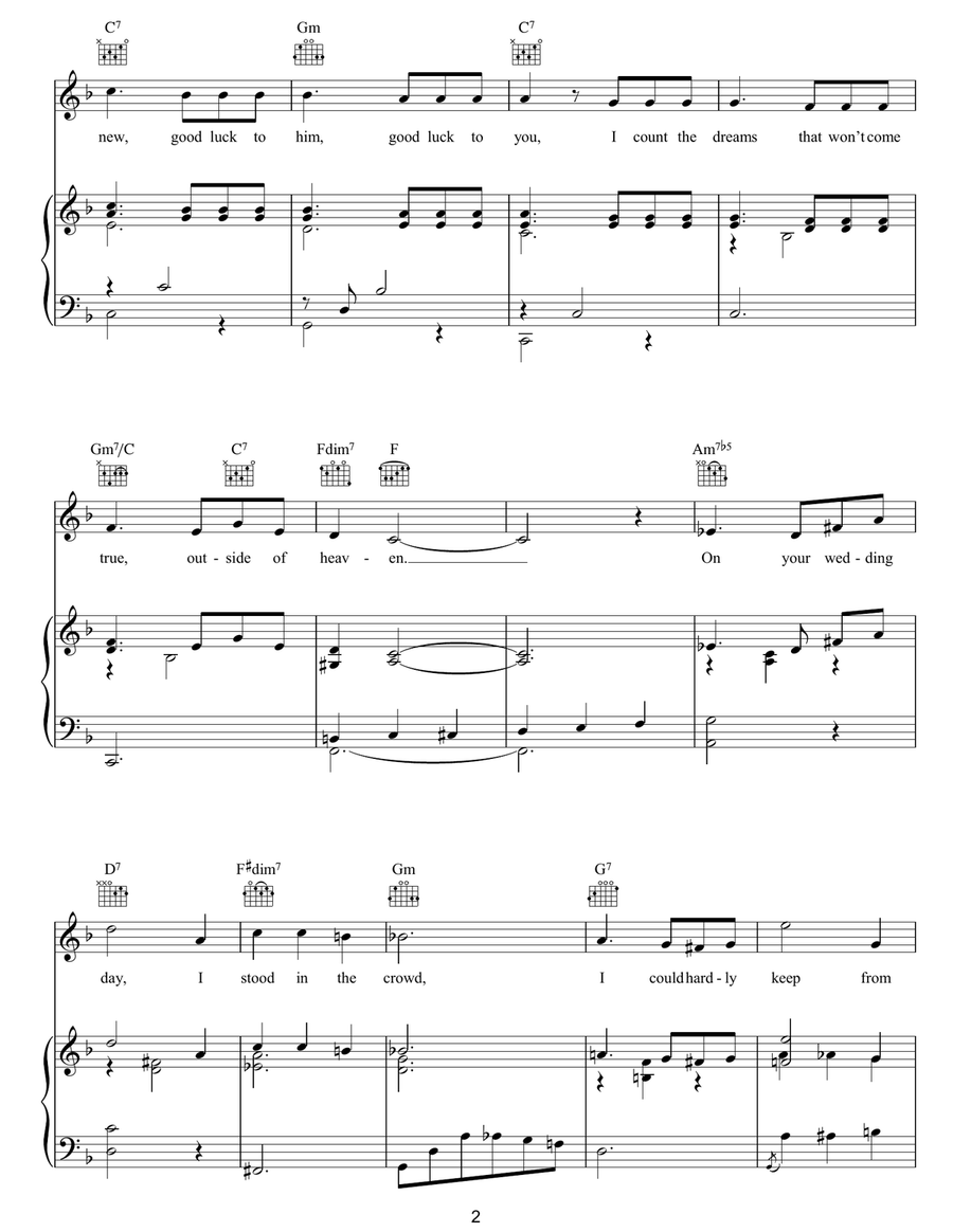 Outside Of Heaven Outside Of Heaven Guitar scores gallery preview page 2