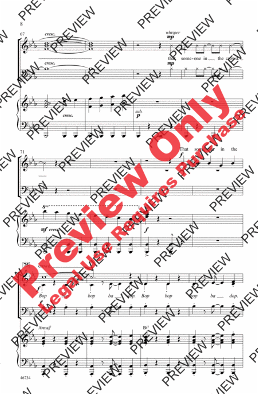 Someone in the Crowd 3-Part scores gallery preview page 8