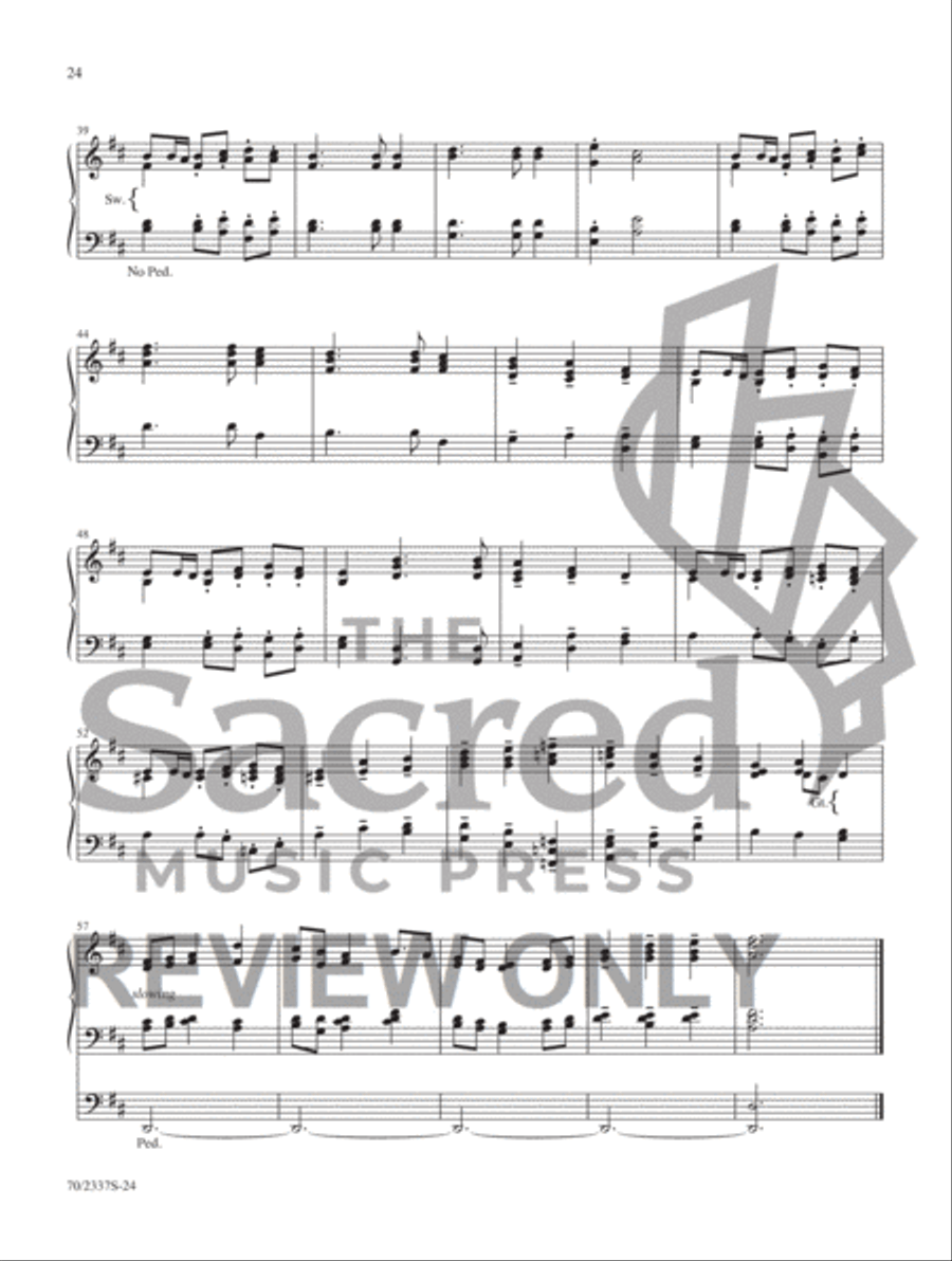 My Song Is Love Unknown My Song Is Love Unknown Organ Solo scores gallery preview page 17