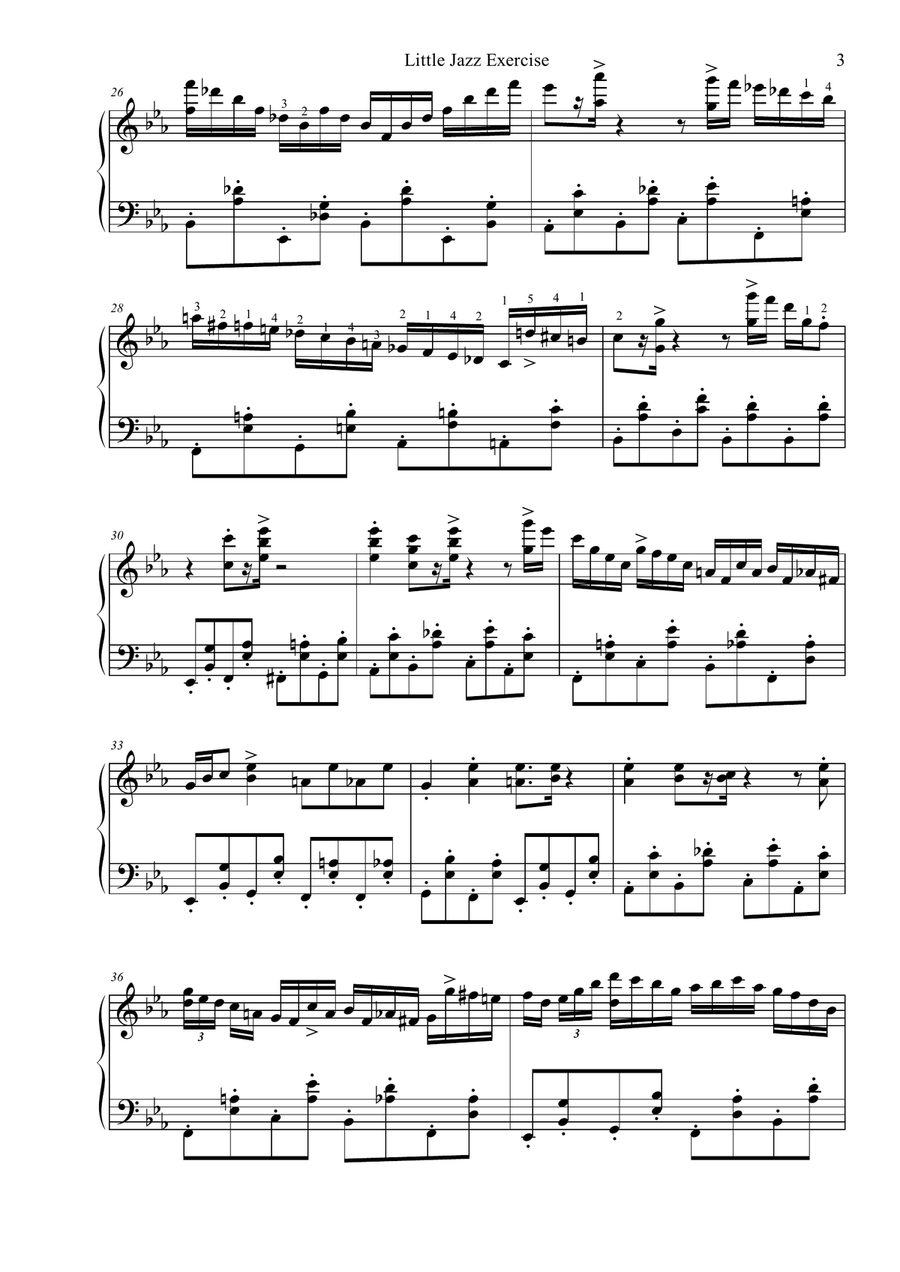A Little Jazz Exercise Piano Method scores gallery preview page 3