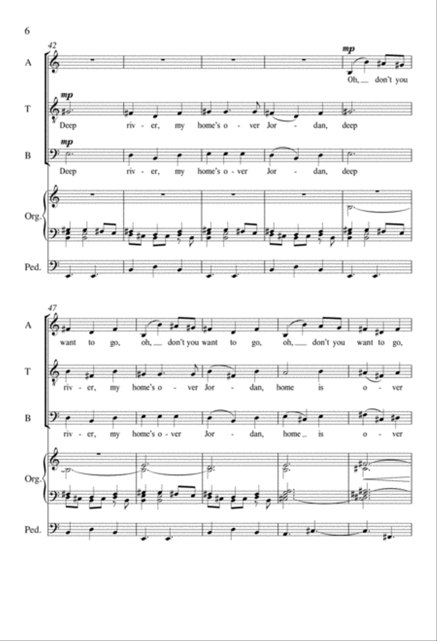 Deep River 4-Part scores gallery preview page 5