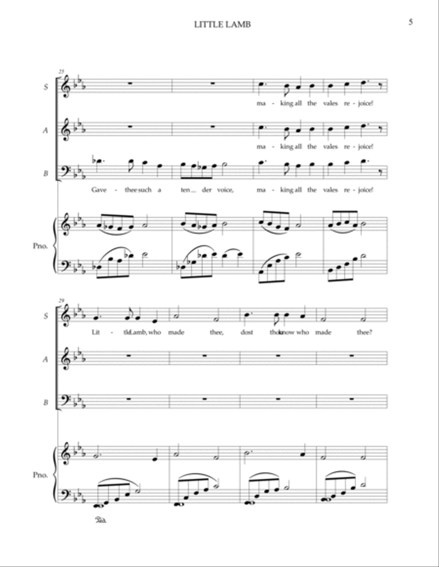 Little Lamb Small Ensemble scores gallery preview page 5