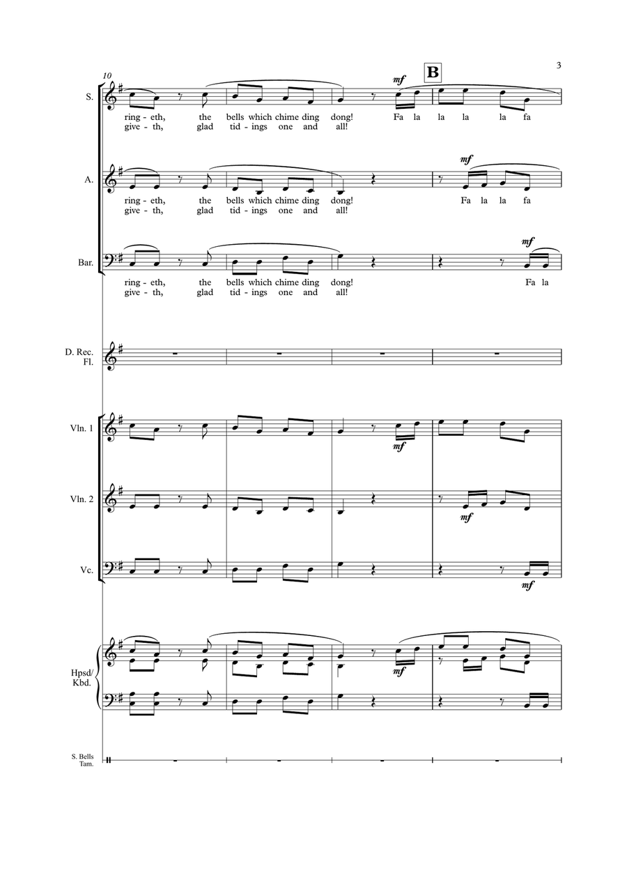 A Madrigal Christmas (Score and Instrumental/Vocal Parts) Choir scores gallery preview page 4