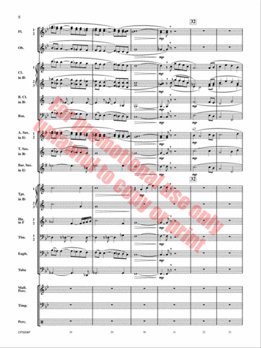 Winter Milky Way Winter Milky Way Concert Band scores gallery preview page 9