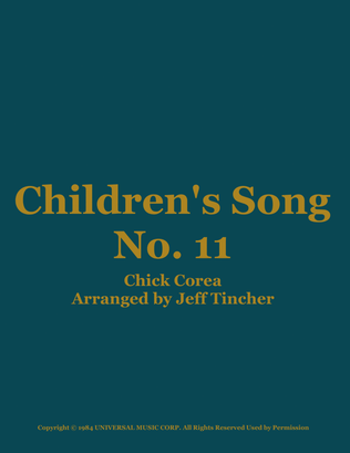 Children's Song No. 11