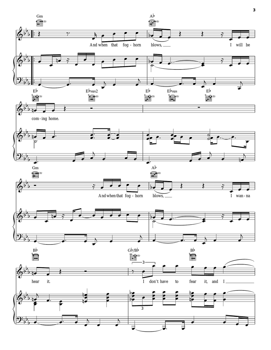 Into The Mystic Into The Mystic Piano, Vocal, Guitar scores gallery preview page 3