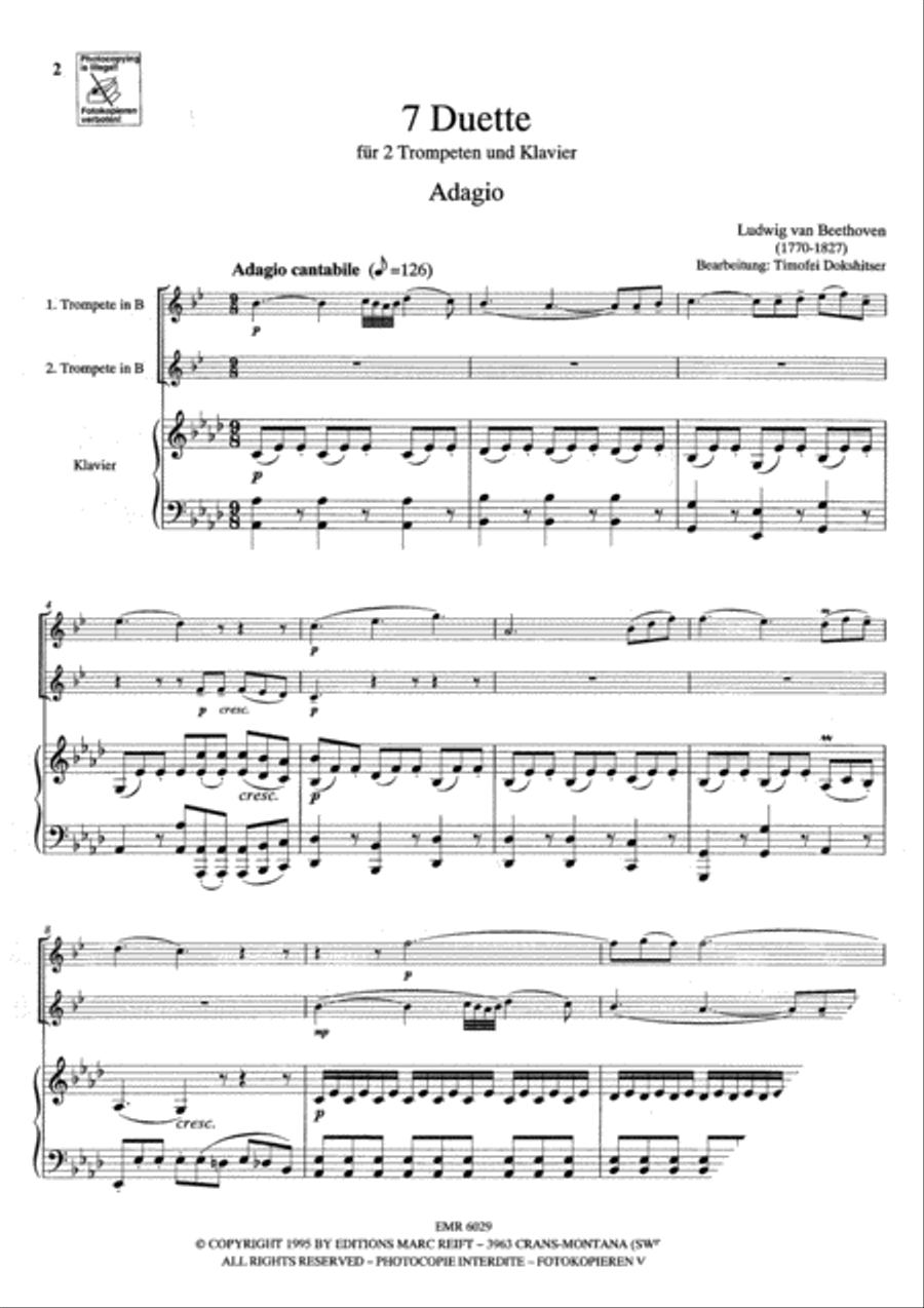 7 Duette Trumpet Duet scores gallery preview page 3