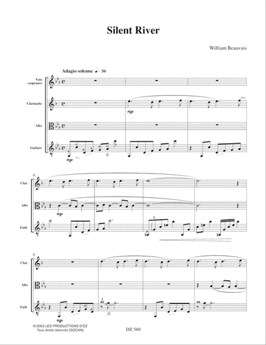 Silent River Silent River Classical Guitar scores gallery preview page 3