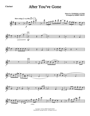 Book cover for After You've Gone (from One Mo' Time) (arr. Kirby Shaw) - Clarinet