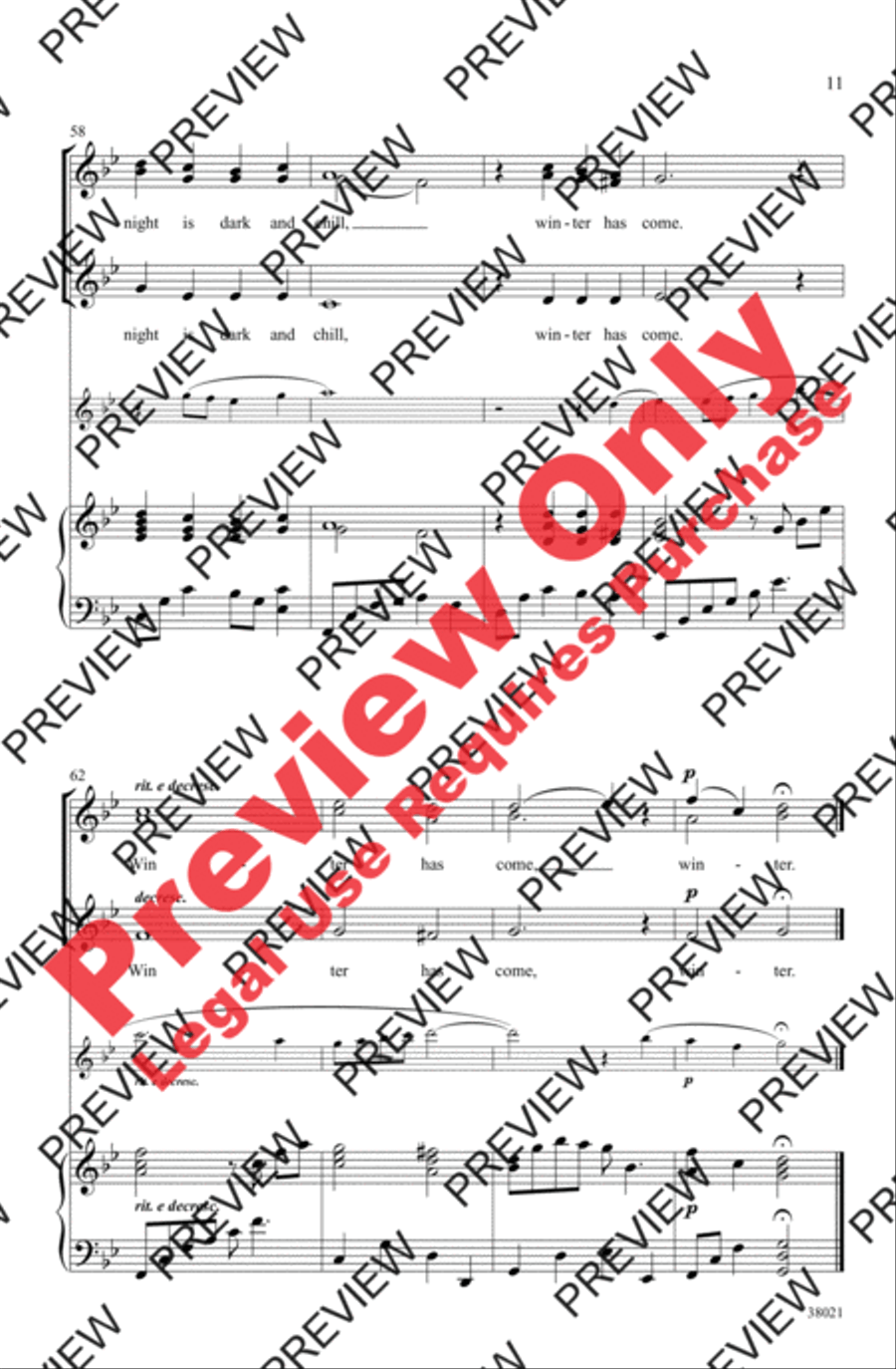 Winter Has Come Women's Choir scores gallery preview page 11