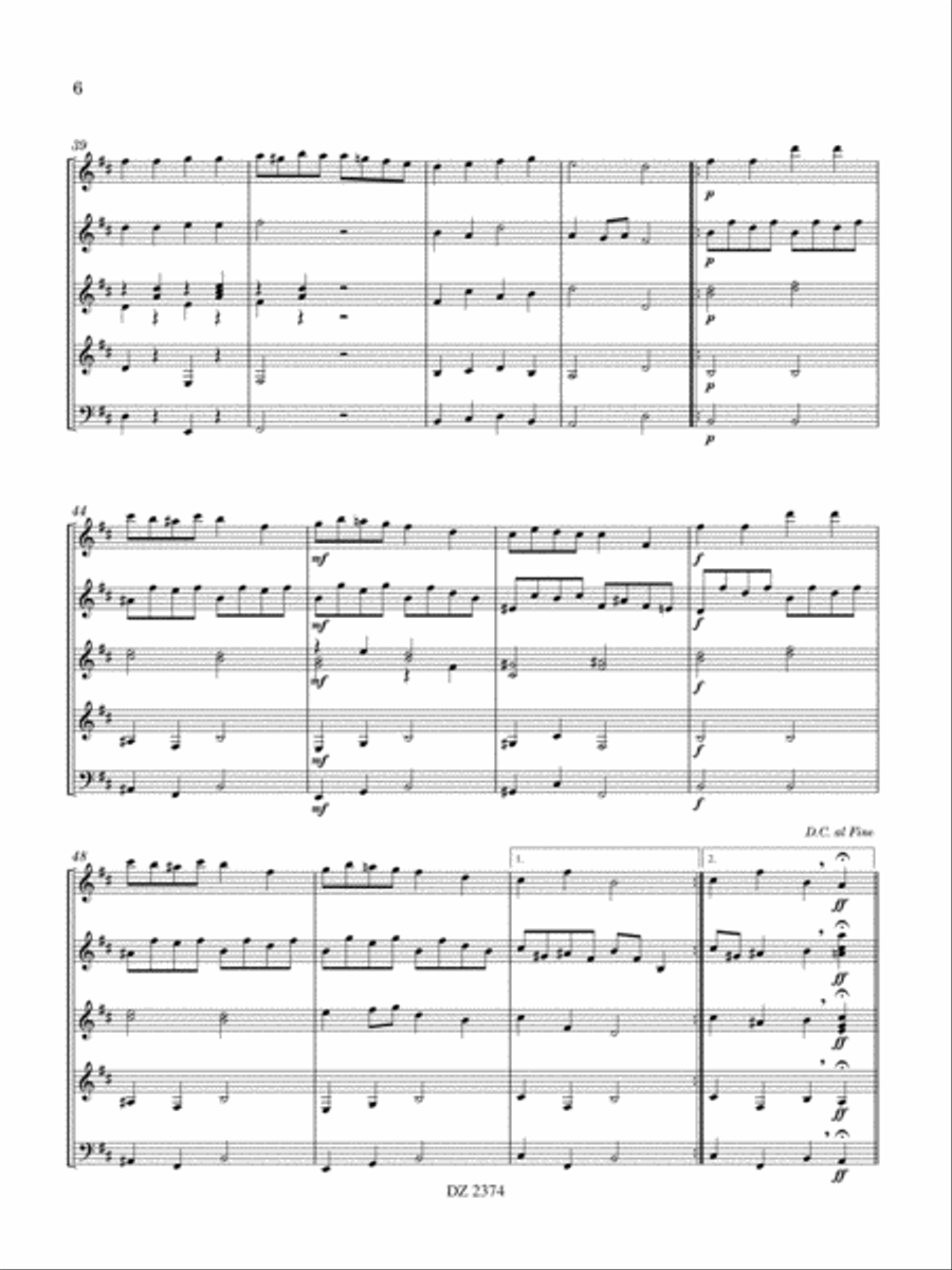 Amadeus Guitar Ensemble scores gallery preview page 6