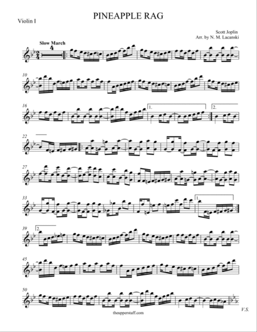 Pineapple Rag String Quartet scores gallery preview page 5