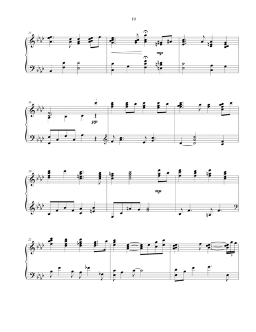 There Is A Green Hill Far Away - piano solo Piano Solo scores gallery preview page 3