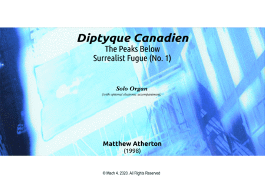 Diptyque Canadien Organ Solo scores gallery preview page 1