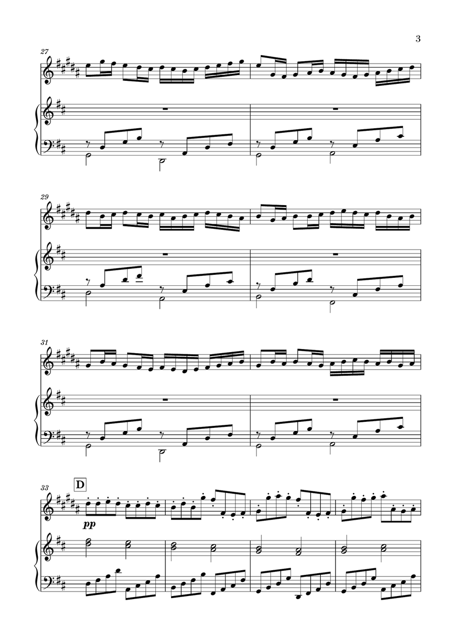 Canon in D for Alto Sax and Piano Canon in D for Alto Sax and Piano Small Ensemble scores gallery preview page 3