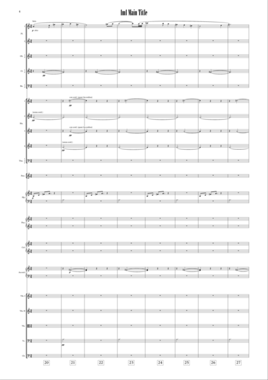 To Kill A Mockingbird - Main Title Full Orchestra scores gallery preview page 6