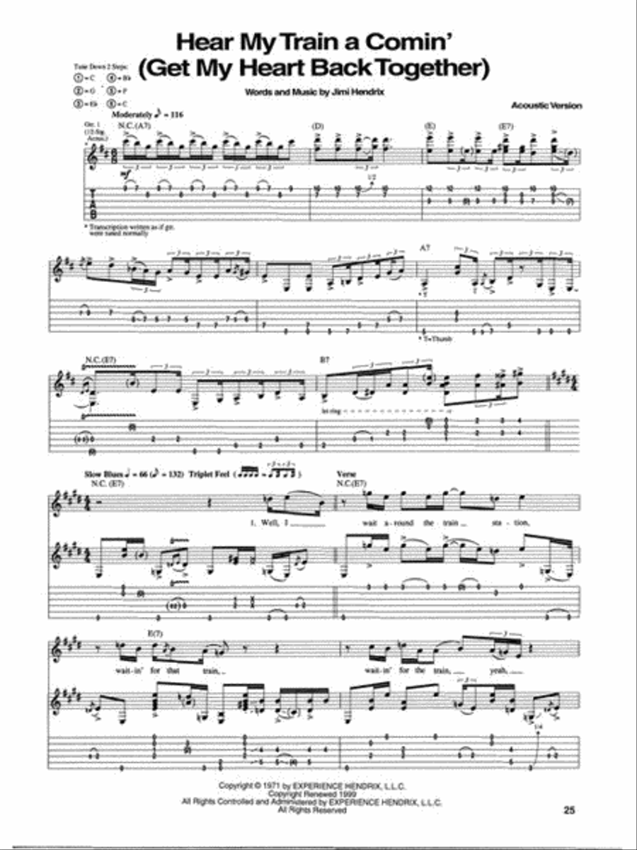 Jimi Hendrix: Blues Electric Guitar scores gallery preview page 7