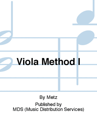 Book cover for VIOLA METHOD I