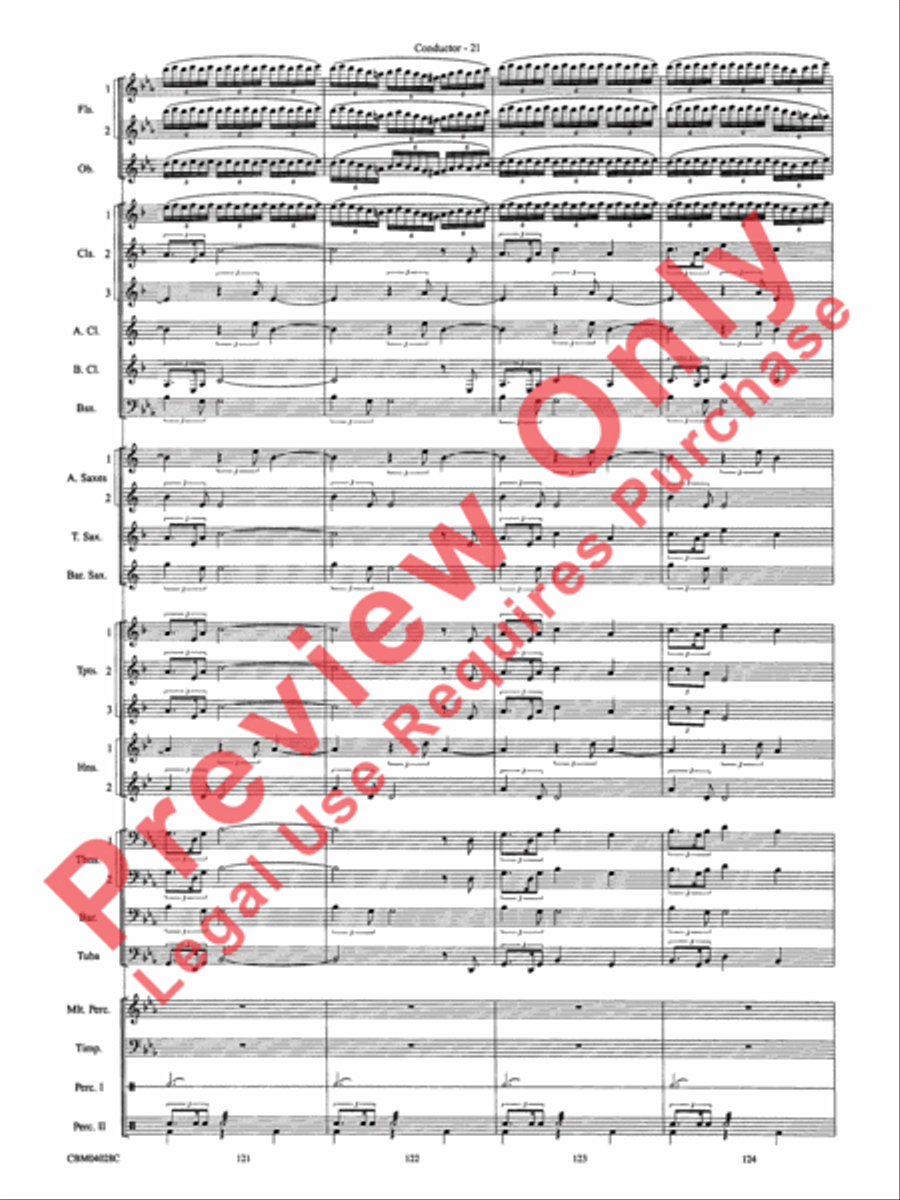 What's Up at the Symphony? Concert Band scores gallery preview page 24