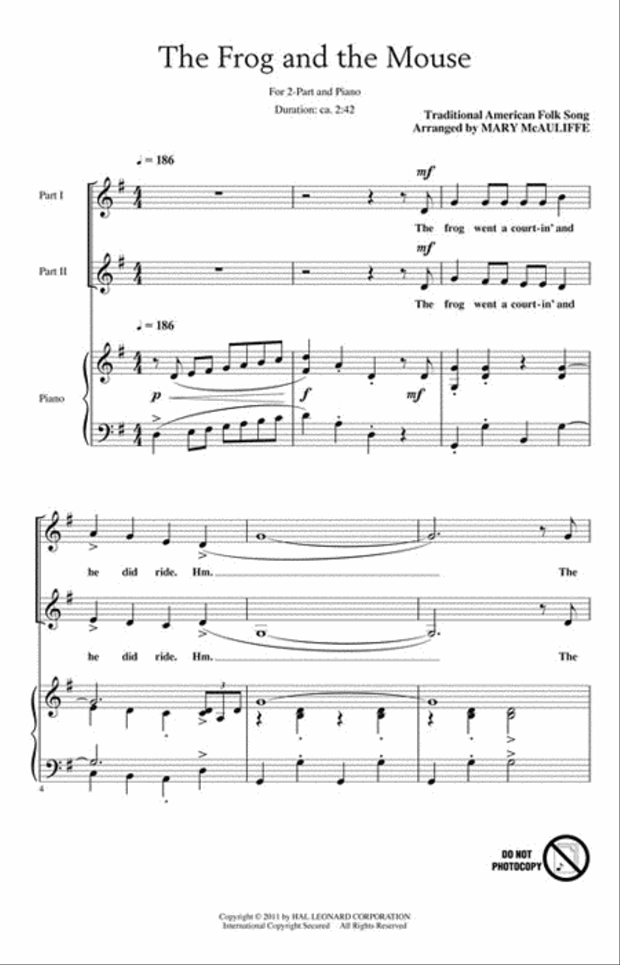 The Frog and the Mouse 2-Part scores gallery preview page 2