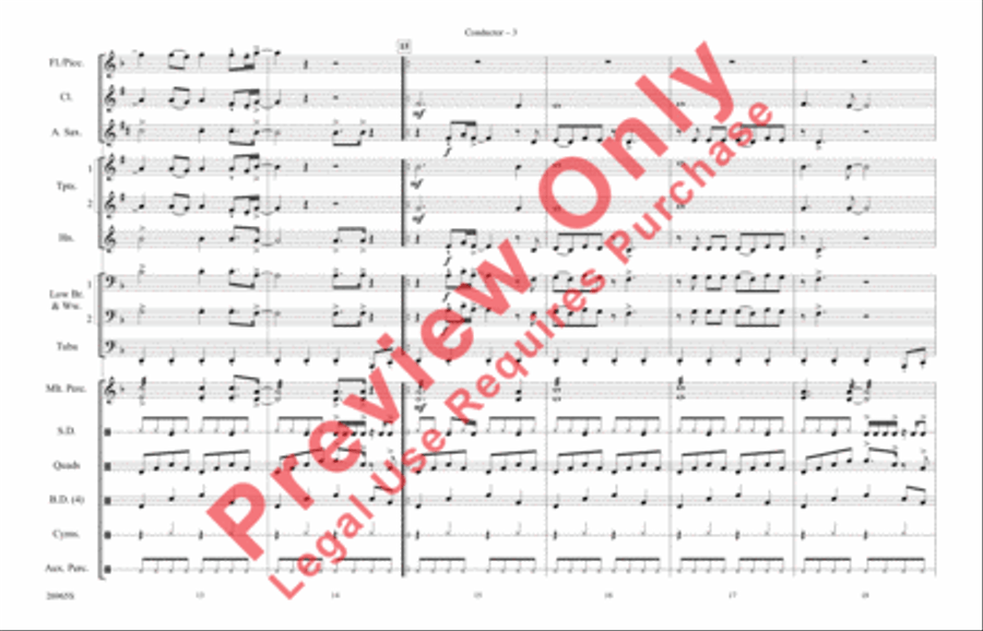 Eye of the Tiger Marching Band scores gallery preview page 4
