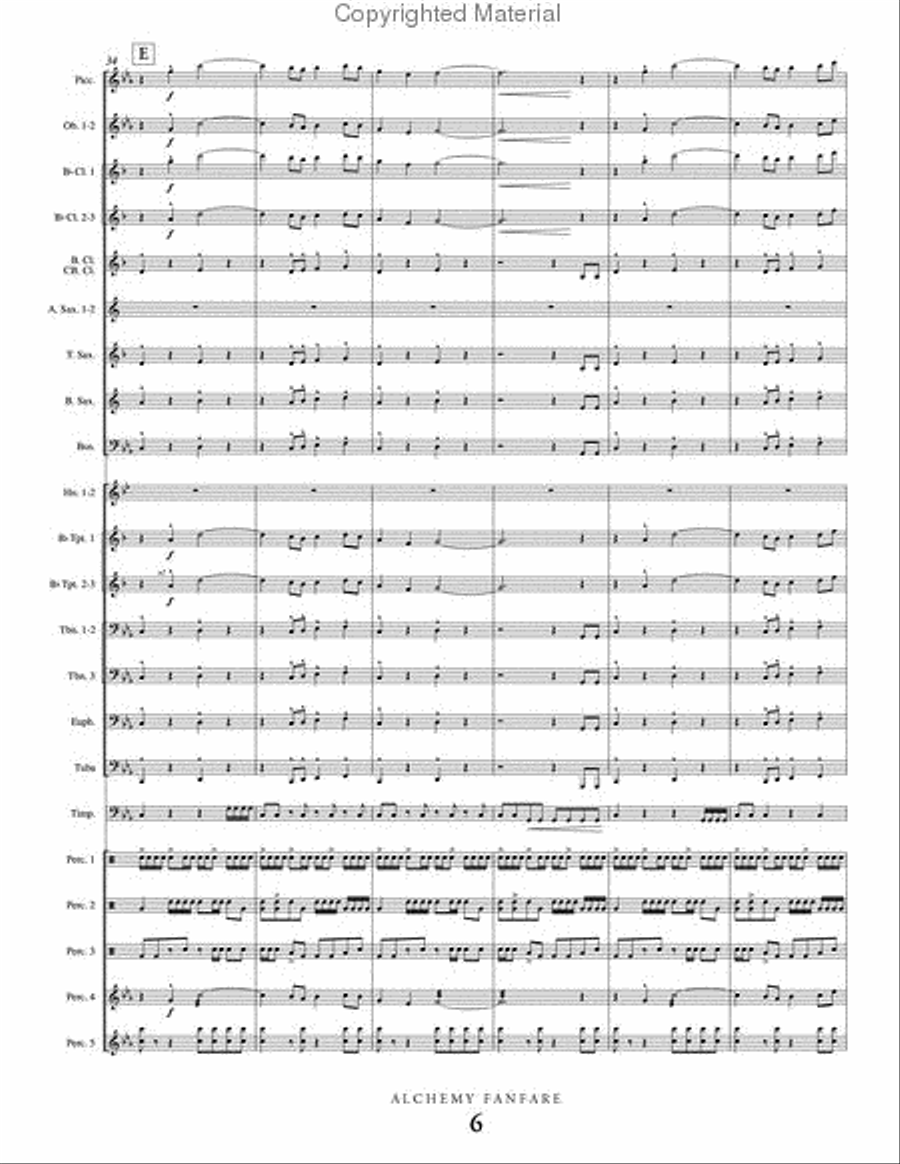 Alchemy Alchemy Concert Band scores gallery preview page 7