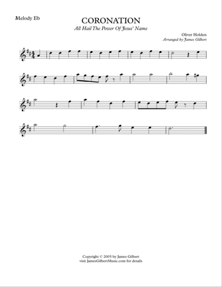 CORONATION (All Hail The Power) Small Ensemble scores gallery preview page 6