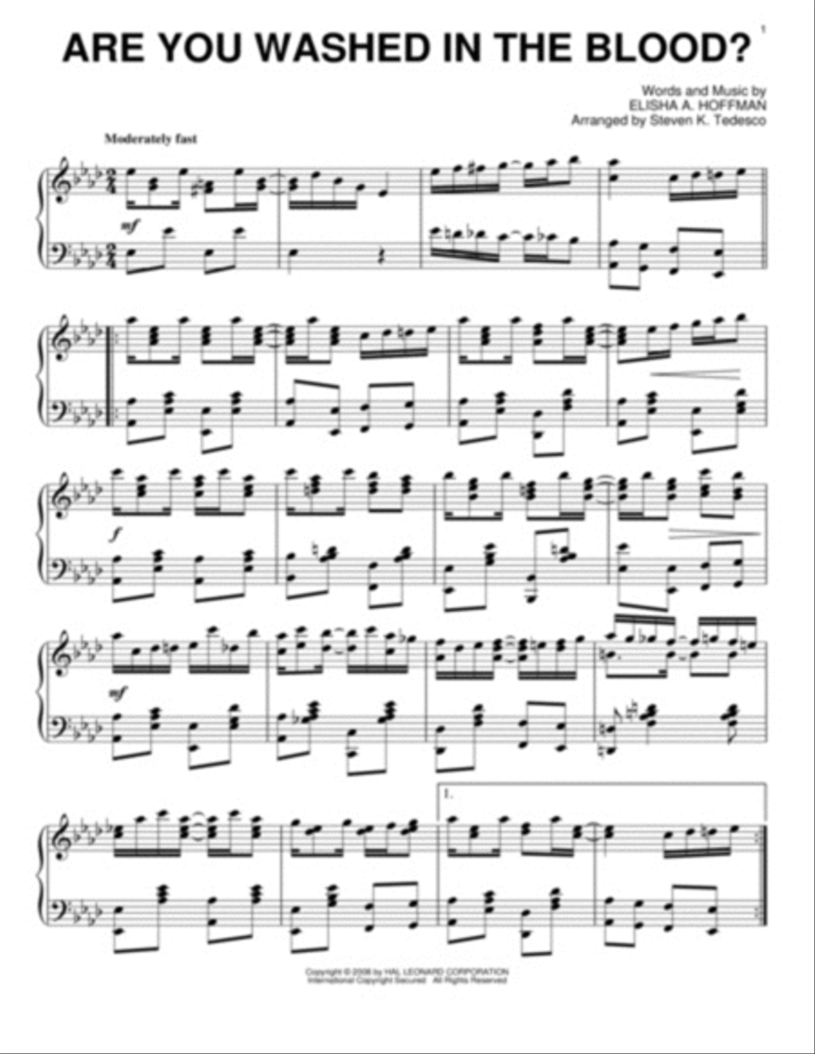 Ragtime Gospel Hymns Ragtime Gospel Hymns Piano Solo scores gallery preview page 7