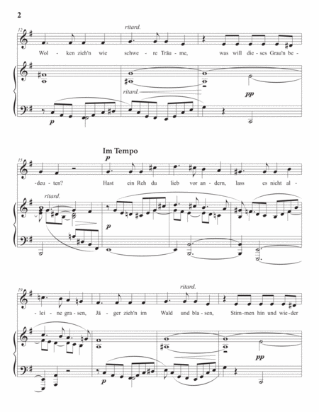 SCHUMANN: Zwielicht, Op. 39 no. 10 (transposed to E minor)