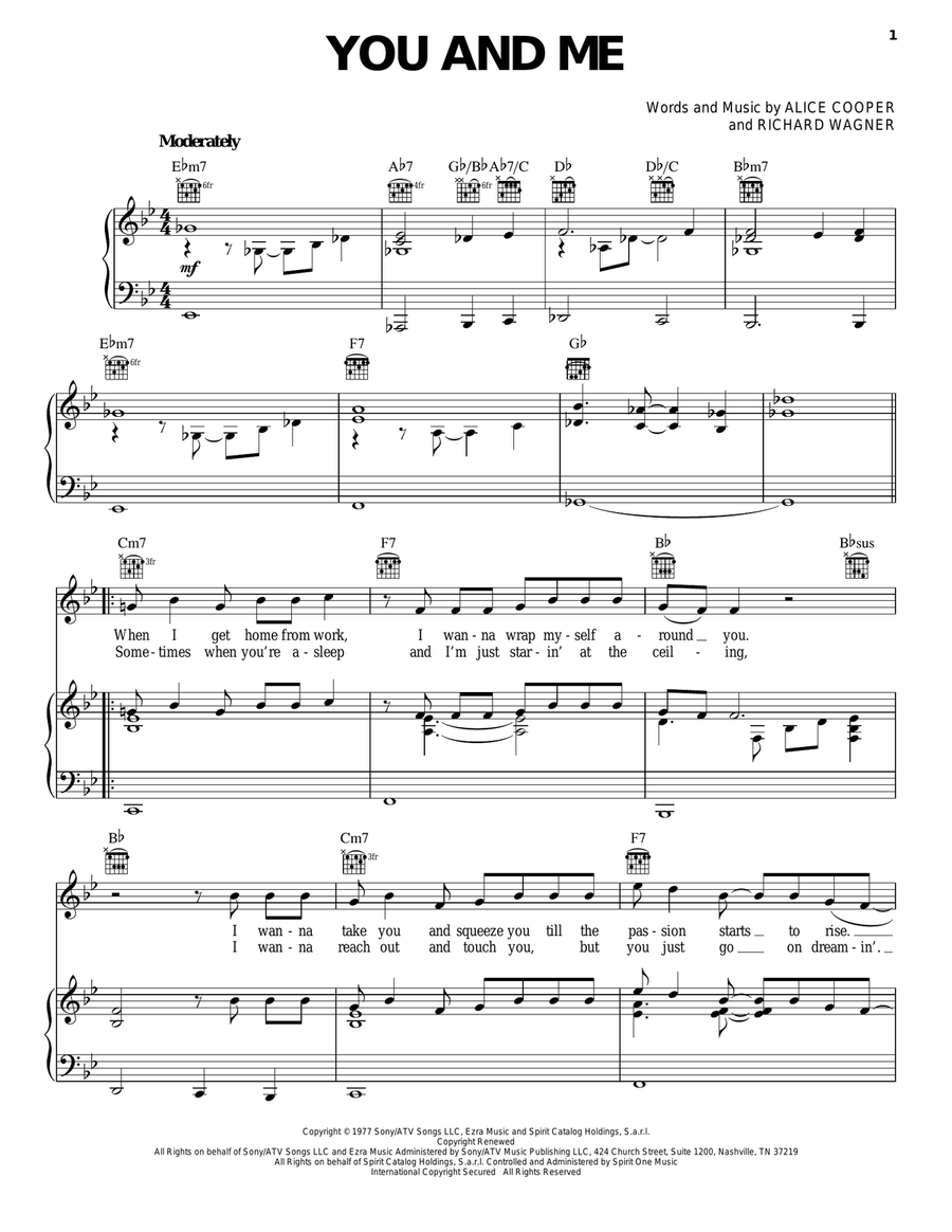 You And Me Acoustic Guitar scores gallery preview page 1