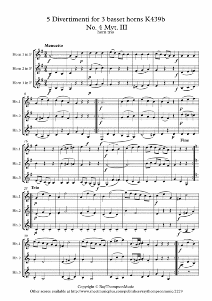 Mozart: Divertimento No.4 from 