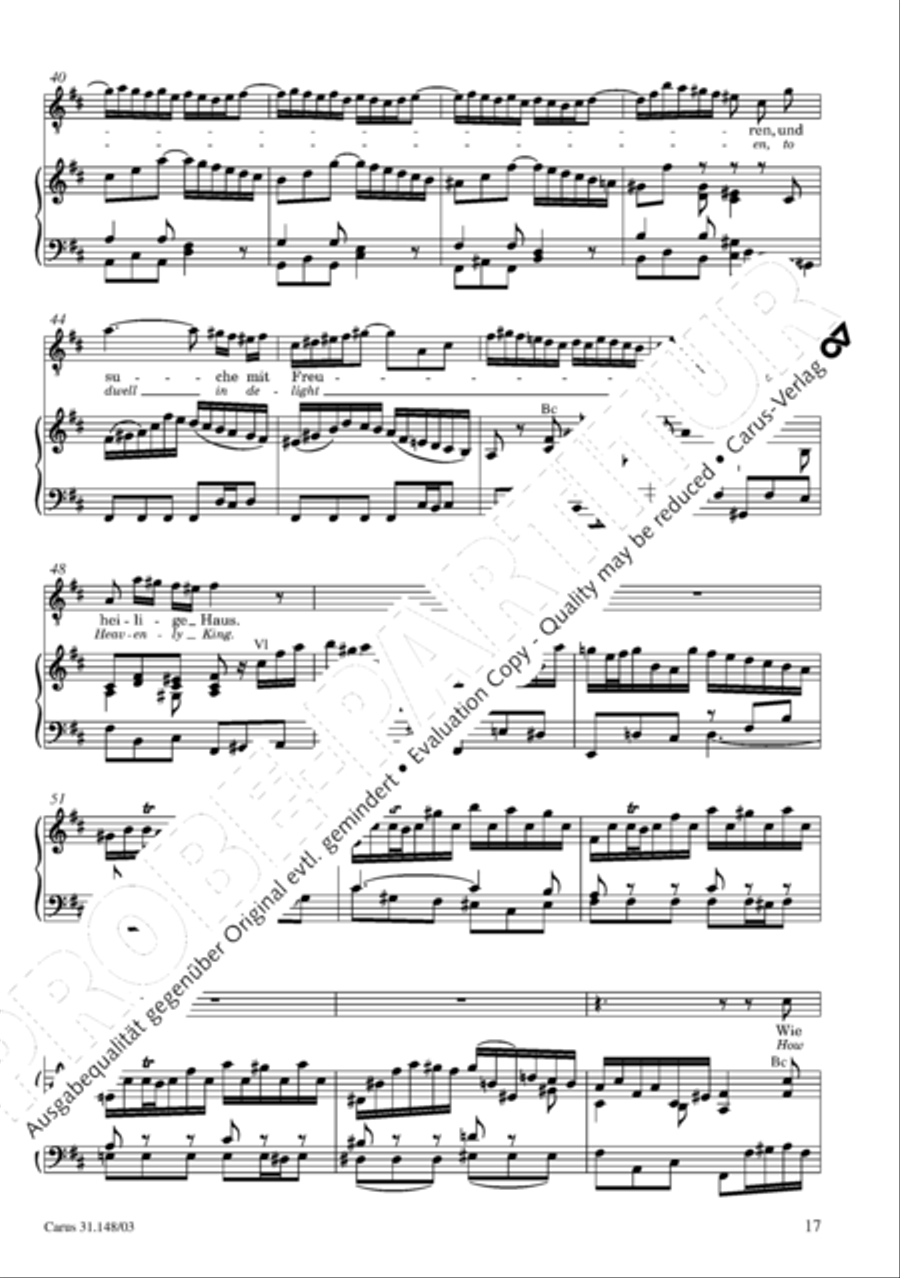Give to the Lord glory due the Master (Bringet dem Herrn Ehre seines Namens) 4-Part scores gallery preview page 18