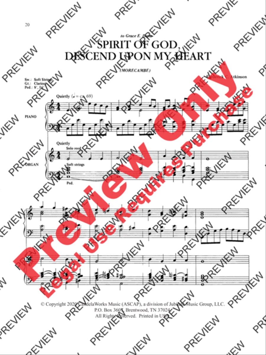 Peaceful Meditations Organ scores gallery preview page 11