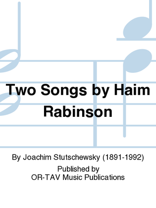 Two Songs by Haim Rabinson